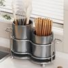 Stainless Steel Kitchen Utensil Storage Rack Oversized Tableware Box Kitchen Utensil Organizer for Chopsticks