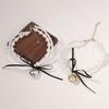 French sweet and cool style baroque double-layer imitation pearl love bow light luxury high-end design collarbone chain necklace