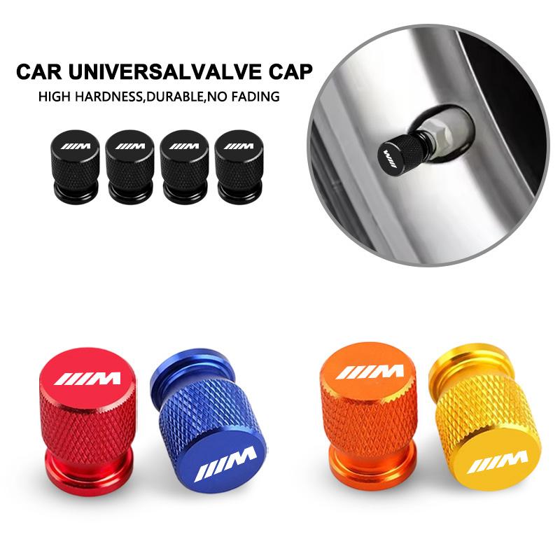 4Pcs Aluminum Car Wheel Valve Caps Tire Stem Dustproof Cover for BMW M Sports E36 E39 E46 E60 E90 E90 F10 F30 G20 G21 G30 F15 X5 DF7
