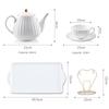 European Style Coffee Cup Set Household Flower Tea Cup