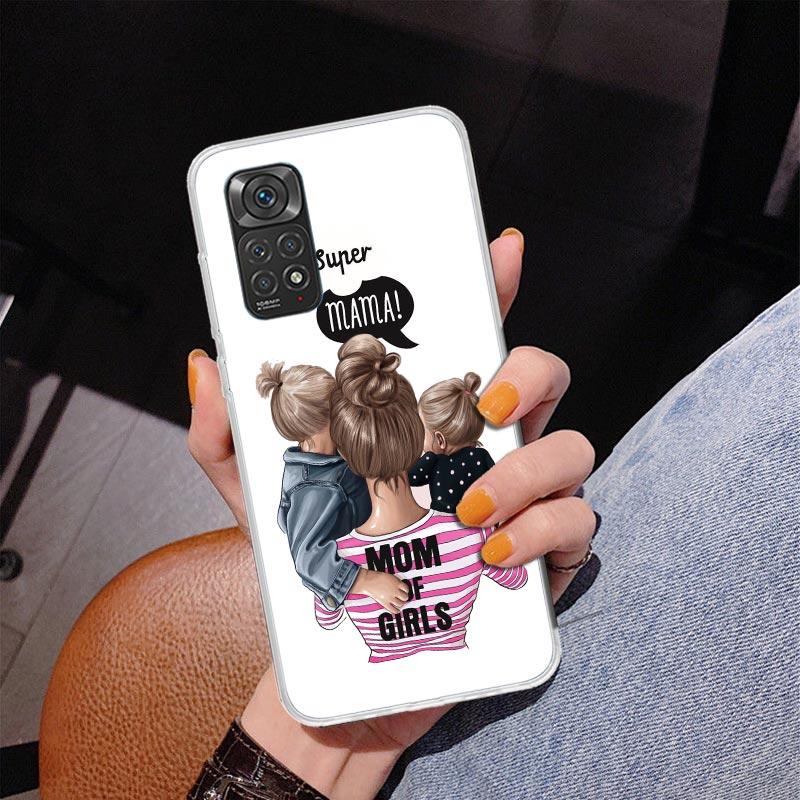 Baby Mom Girls Phone Case For Xiaomi Redmi Note 15 14 13 12S 12 11 Pro Plus 14S 11S 11E 10 10S 11T 5G Personalized Cover Redmi N