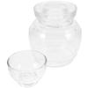 1Pcs Fermentation Jar Household Kitchen Pickle Jar Glass Transparent Storage Container Sealed Food Can Practical Storage Tank