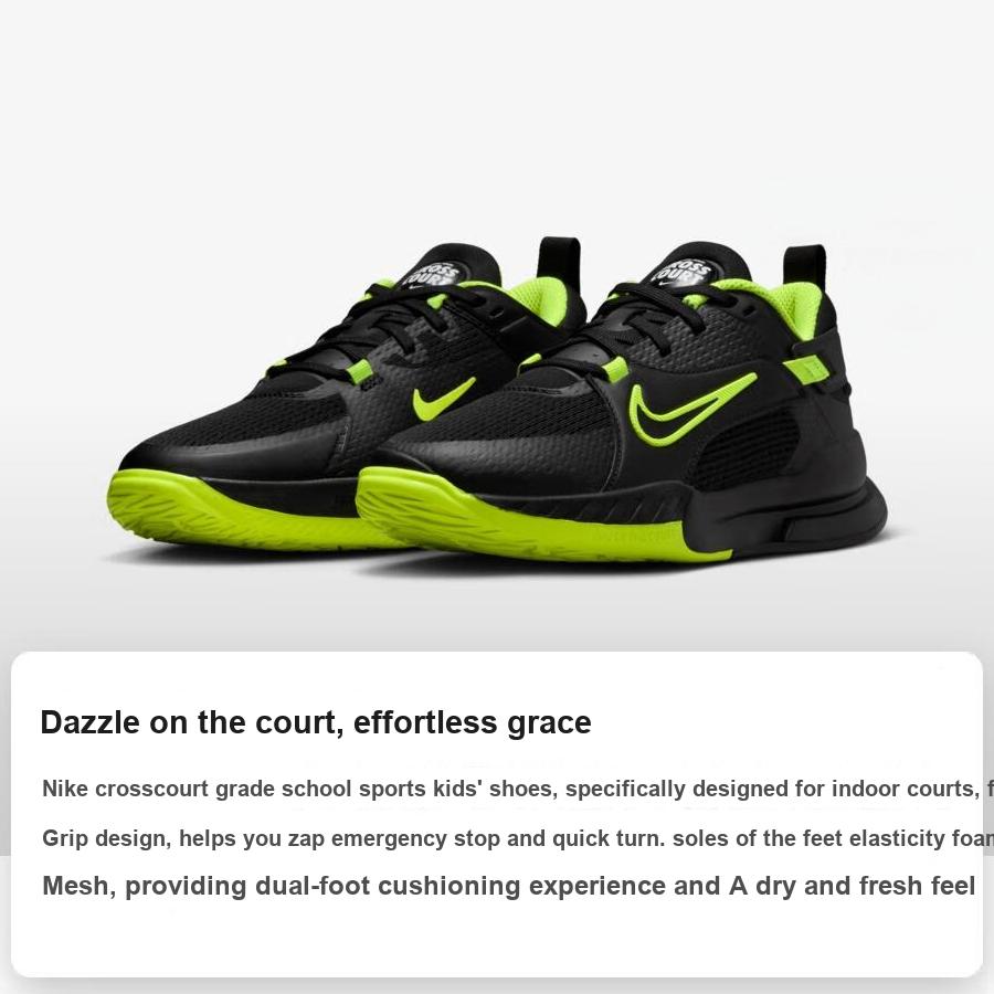 Nike Crosscourt GS Black Volt Kinder-Sneaker Weiß FN2231-001