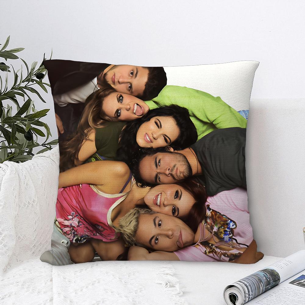 

R-RBD Music Band Pillow Case Sofa Decorative Home Double-sided Print Plush Square Throw Pillow Covers Cushion Decor Cover 16x16Inch
