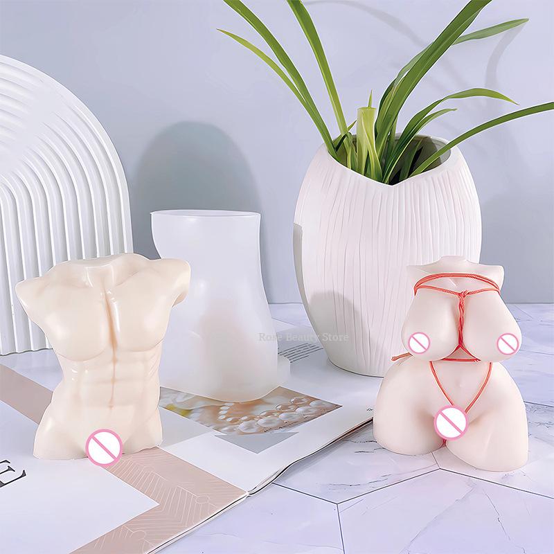 3D Human Silicone Candle Mold Diy Aromatherapy Candle Handmade Decoration Soap Chocolate Tool Cake Mold