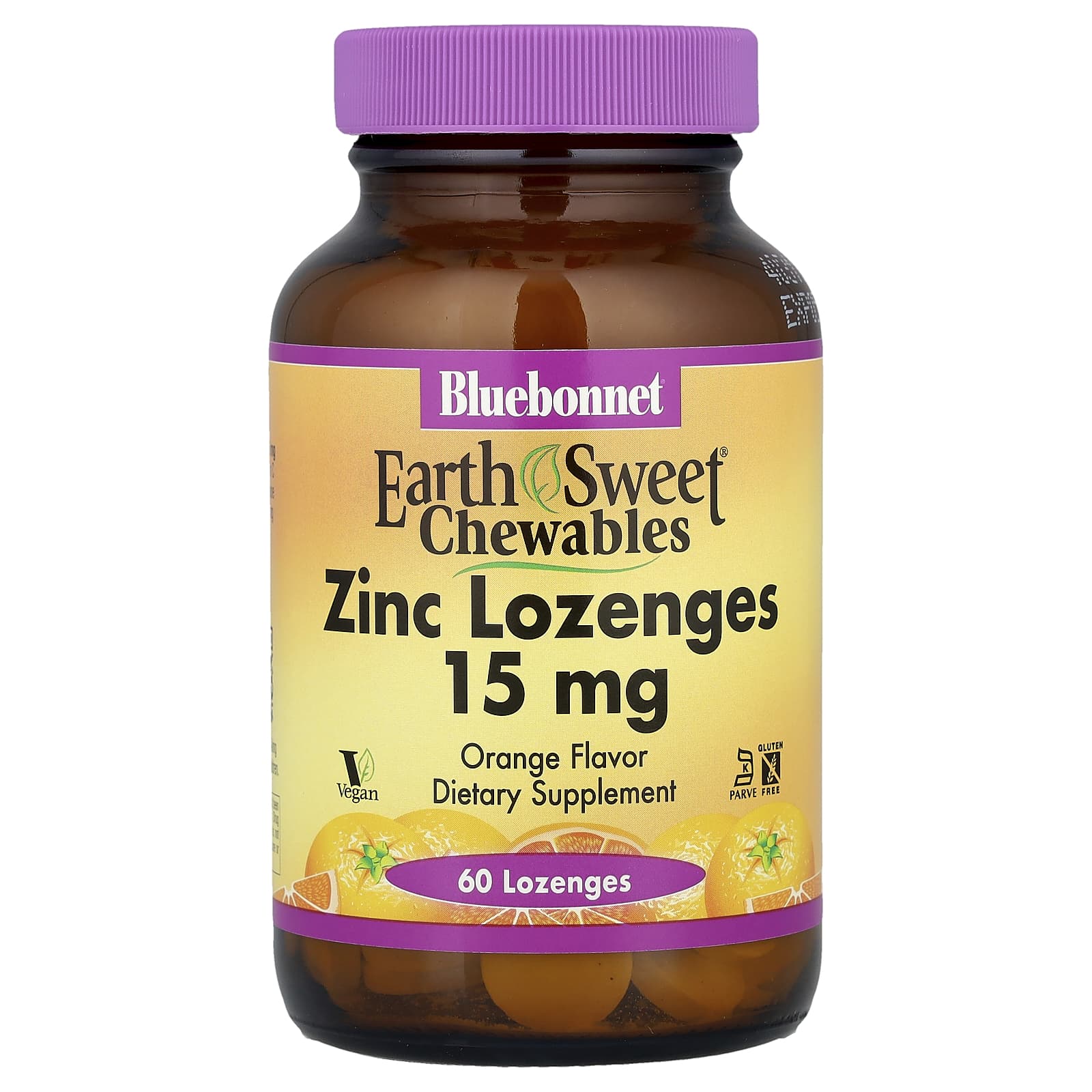

Earthsweet® Chewable, Zinc Lozenges, Orange Flavor, 60 Lozenges