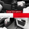 Car Interior Storage Organizer Foldable Leather Trash Bin Seatback Hanging Multi Pocket Car Door Storage Box for Auto Accessory
