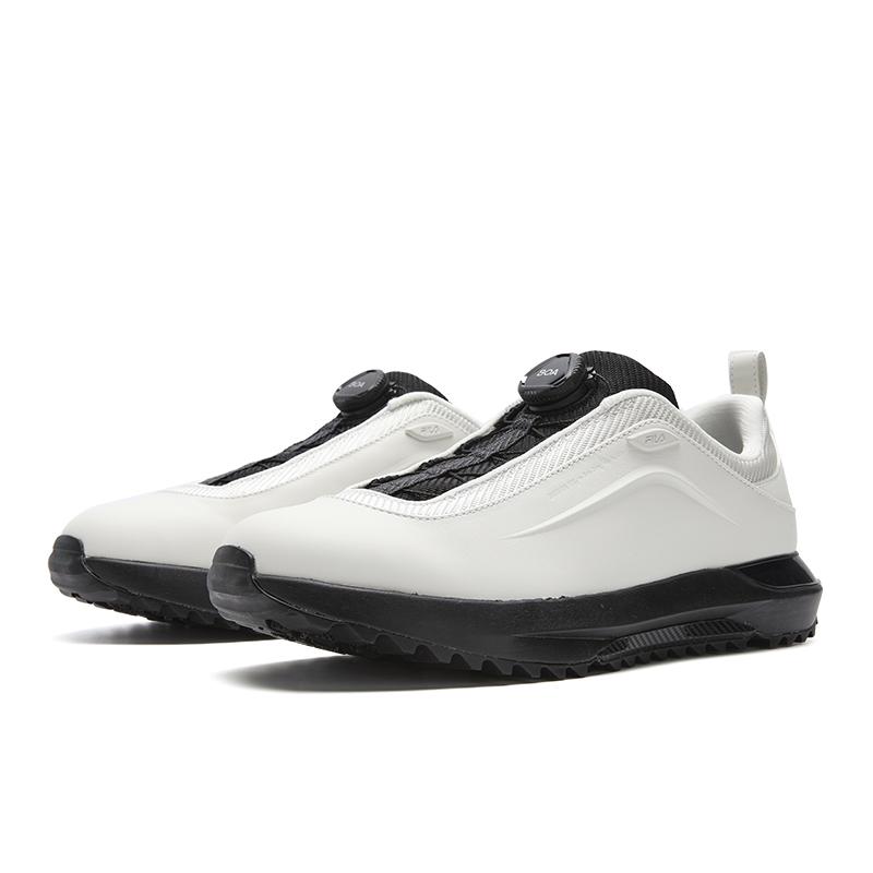 New FILA Cushioning Abrasion Resistant Lightweight Low top Golf Shoes Men's Lily White A12M541705FLW