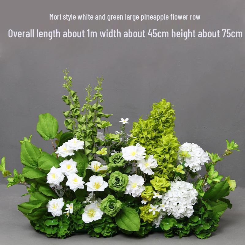 Mori Style Artificial Wedding Floral Aisle Decoration