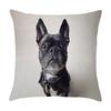 Cute Pet Puppy Black and White Art Photo Office Sofa Cushion Pillowcase