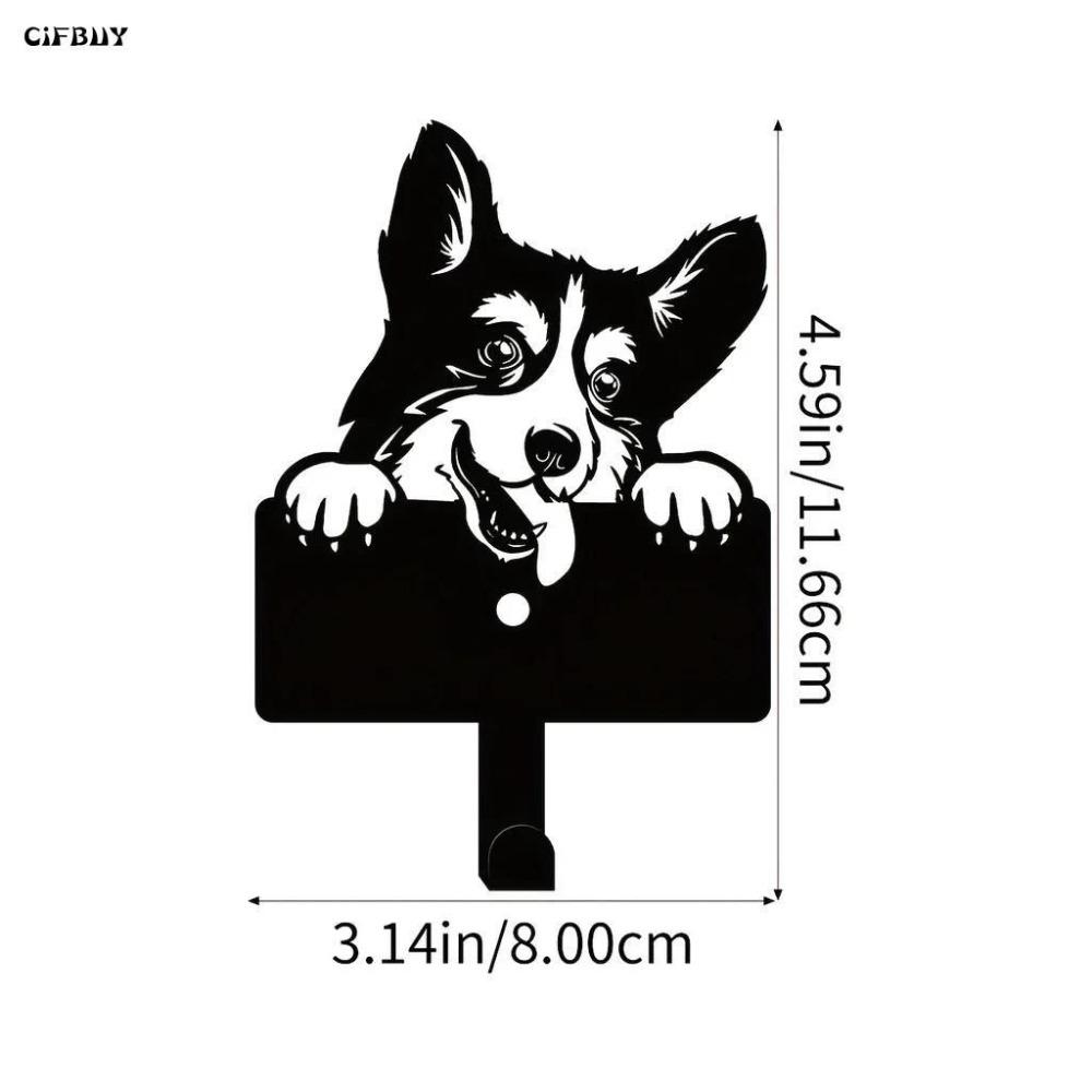 Wall Hook Metal Corgi Dog Lover Home Decor