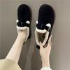 Vintersko Dame Casual Flats Mokasiner Myke Loafers Dame Mote Komfort Varm Plysj Slip-on Dame Bomullssko