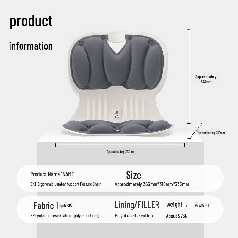 BKT Ergonomisches Lendenstütz-Sitzkissen
