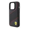 Ferrari Fehcp15Lpwak Iphone 15 Pro 6.1 Czarny/Black Hardcase Perforated Waves Metal Logo