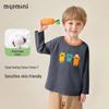 MQDMINI Kids' Long-Sleeve Contrasting Collar T-Shirt