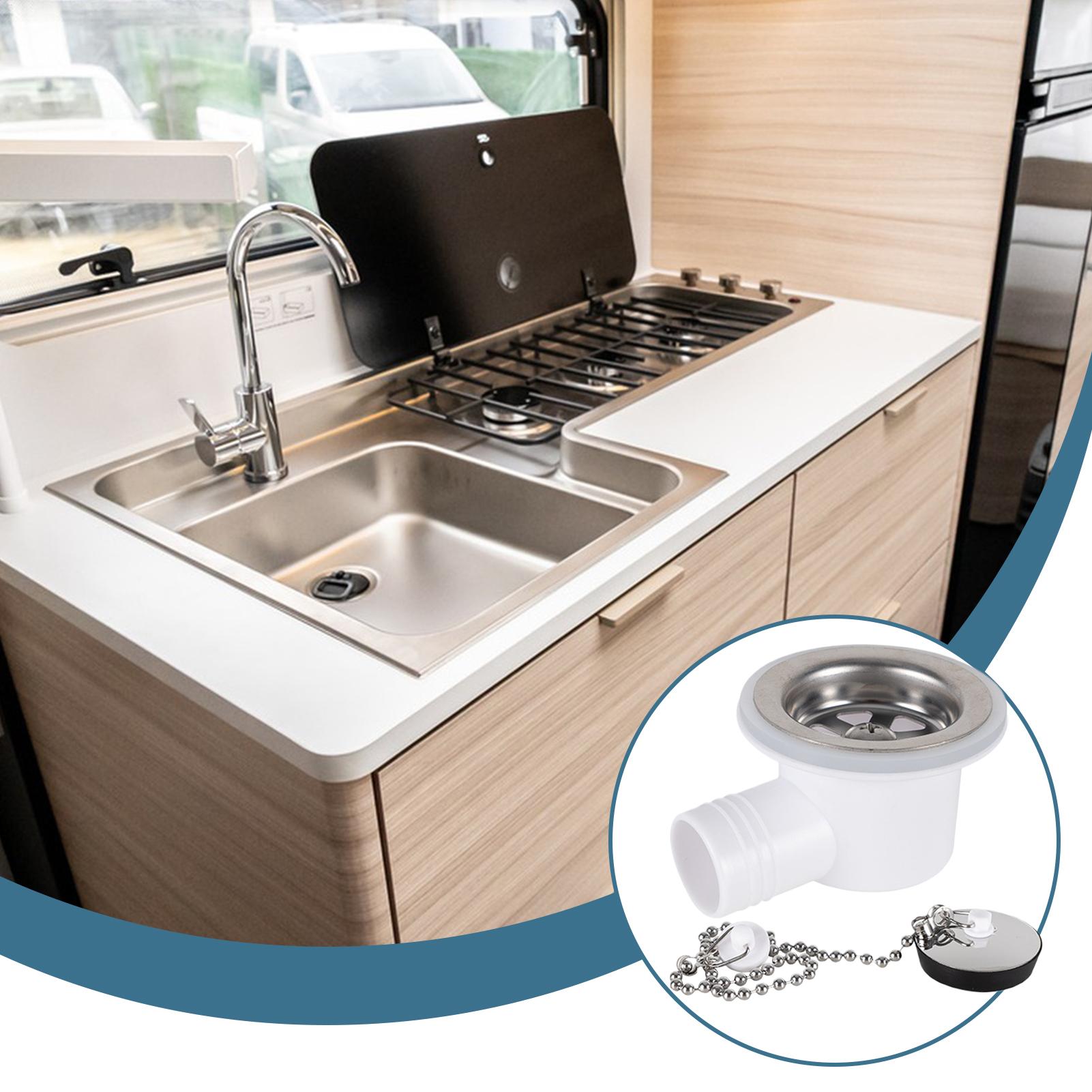 Sink Stopper Stainless Steel Replacement Accessories Sink Drain Plug For Motorhome RV Trailer Kitchen Bathroom Outdoor Camping China Mainland