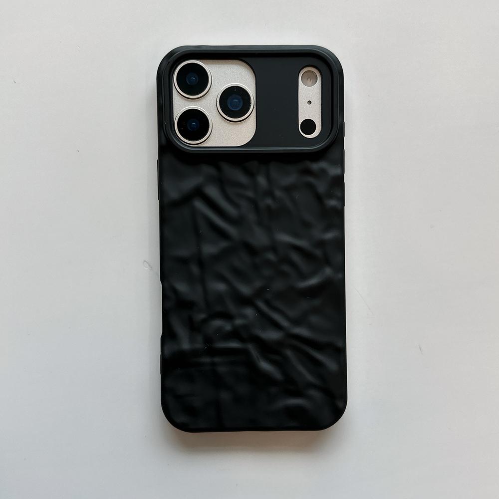 

Frosted Black Tin Paper Phone Case for iphone 17 16 15 14 13 11 12 Pro Max X XS Max XR Shockproof Soft Back Cover iPhone Air