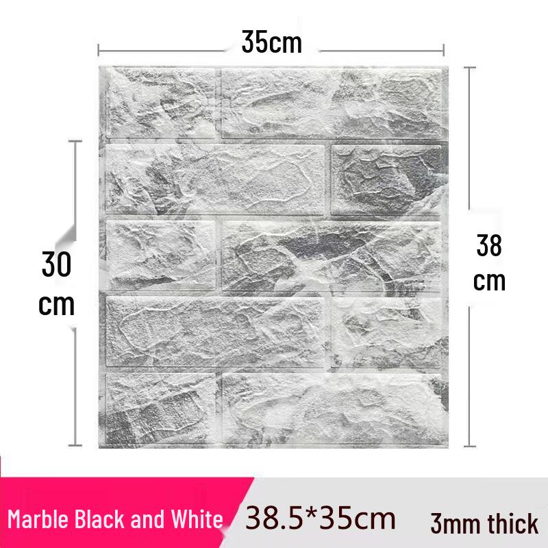 

3D XPE Пена Самоклеящиеся Кирпичные Наклейки на Стену - 35x38.5см Декоративные Обои Single Piece