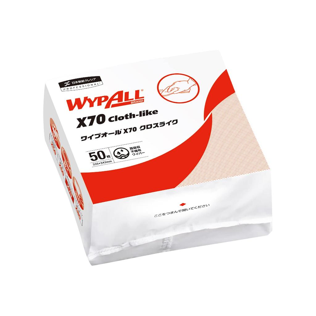 Nippon Paper Crecia Wipeall X70 60575 grade for home Disposable towels that absorb water and remove oil stains Cross-Like [Professional use]