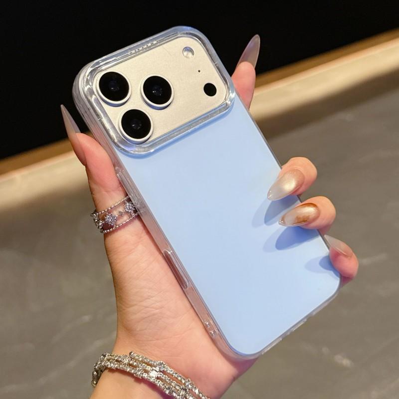 

Cream Case Suitable IPhone 17PM Phone Apple 16 ProMax All Inclusive Simple 15PM Anti Drop Protective iPhone 17 синій
