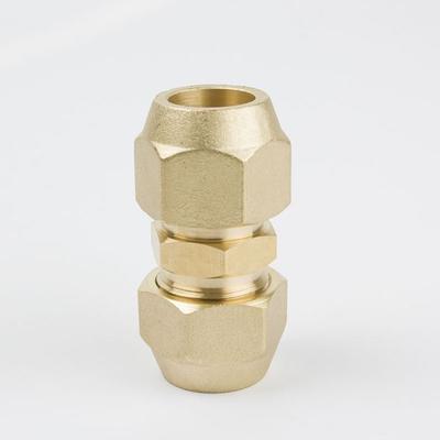Junta de Extensión de Tubería Recta 1/2" 1/4" 3/8" Con Tuercas de Abocardado Adaptadores de Acoplamiento de Tubería Conectores de Cobre