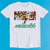 Mexico 86 World Cup Soccer 80s 90s Football Flag Argentina Fashion Art Retro Funny Parody Gift Tee T-Shirt K1523