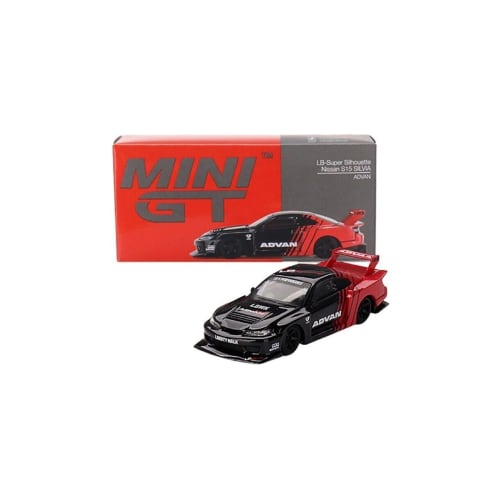 MINI GT 1/64 Nissan Silvia (S15) LB-Super Silhouette SILVIA ADVAN (Right-Hand Drive) Finished Product