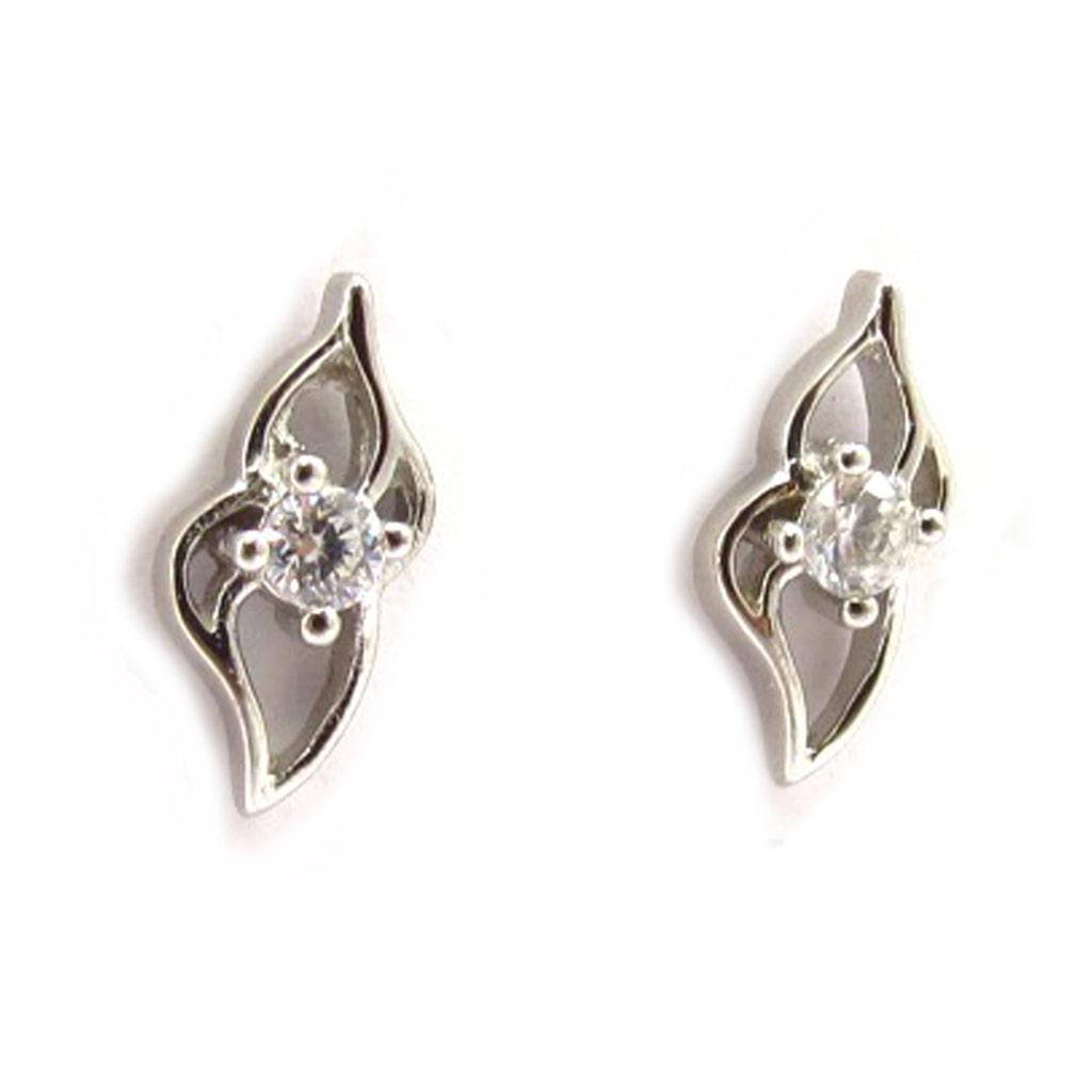 Les Trésors De Lily [B9562] - Boucles Argent 'Câlin' Blanc
