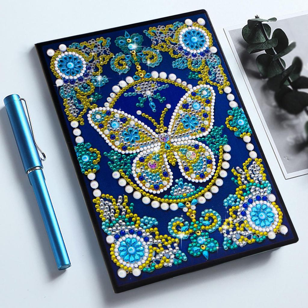Handmade DIY Xian Porcelain Diamond Painting Notebook: Creative Educational Toy & Gift for Elementary Students, Teachers, and Kids with Stickers