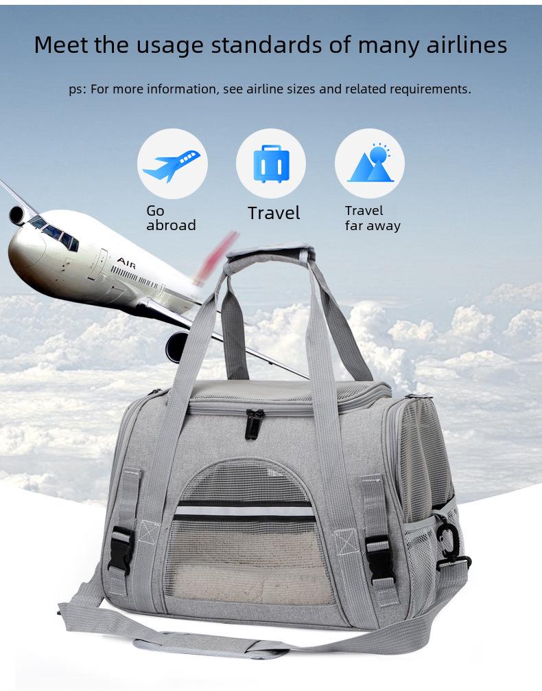 Breathable Foldable Pet Handbag for Cats and Dogs