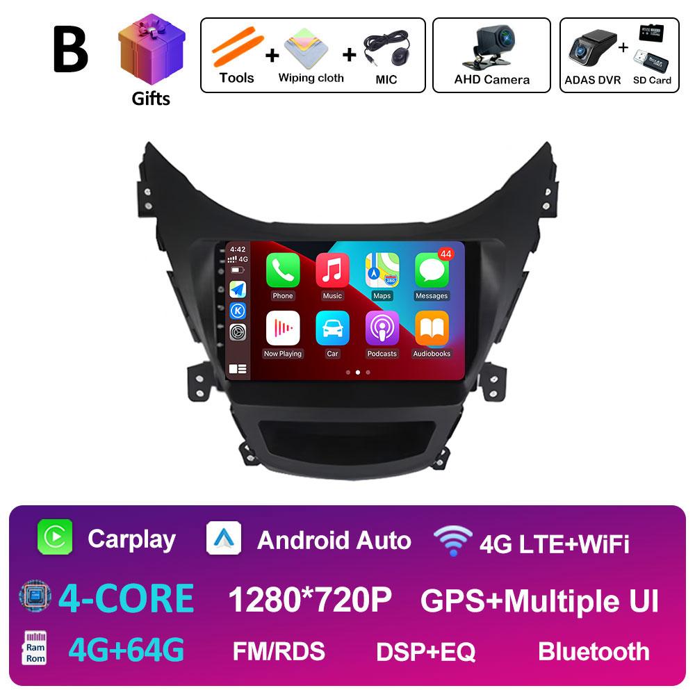 For Hyundai Elantra Avente I35 2011 2012 2013 2014 2015 Cooling Fan Car Video Radio Multimedia Player GPS Navigation Accessories