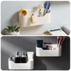 Wall Storage Box Multi-Purpose Self-Adhesive Storage Box Sturdy Reusable Organizer for Doors Walls Refrigerators