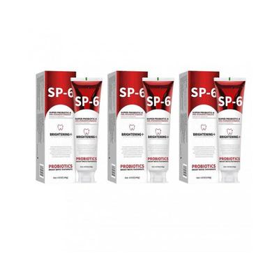 3 ks Bělicí zubní pasta SP6 Probiotics Odstraňující zápach z úst pro každodenní použití