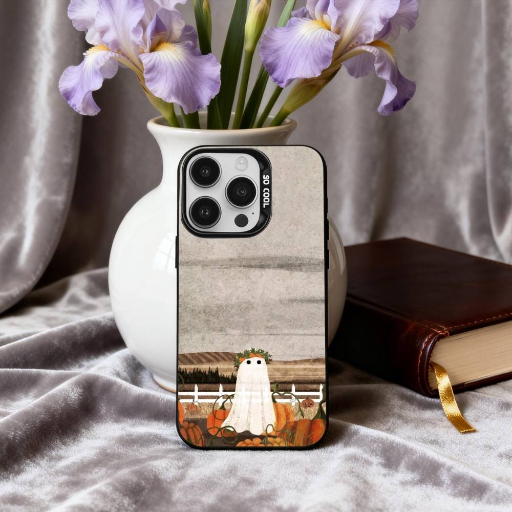 L-Little G-Ghost A-Art Phone Case For iPhone17,16,15,14,13,12,11 Plus,Pro Max Black Candy silver phone case iPhone16e