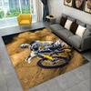 Large Motorcycle Pattern Carpet for Living Room and Bedroom Racing Scene Floor Mat Anti Slip Wear Resistant Modern Home Decor