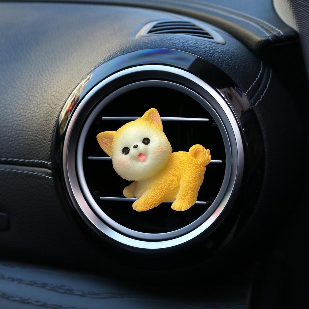 

Dog New Pet Car Vent Pomeranian Shiba Inu Bulldog Air Conditioning Perfume Clip StyleC