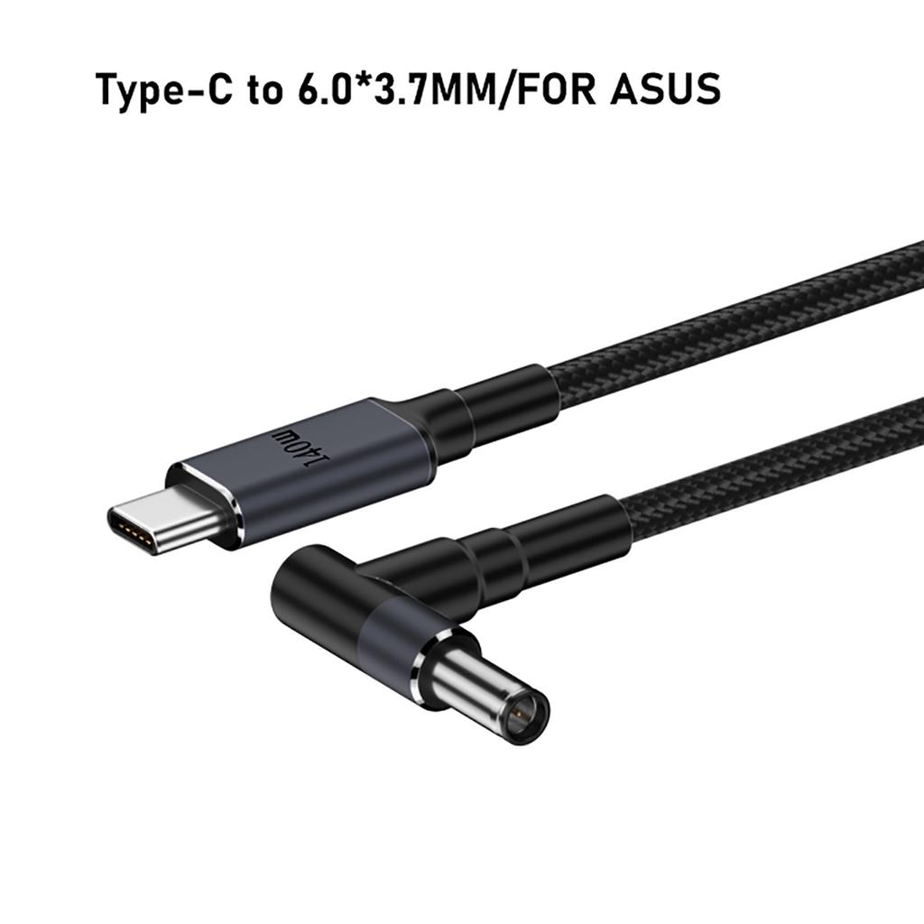140W PD USB Type C Male to DC5.5x2.5mm/5.5x2.1mm/4.5x3.0mm/6.0x3.7mm/7.4x5.0mm Power Charging Cable for Laptop Notebook