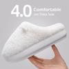 New Winter Slippers for Women Men Indoor Furry Warm Home Shoes Soft EVA Thick Sole Plush Women Couples Cute Platform Slides