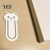 Smooth Edge Bookmark 3D Printed Cat Bookmark, Stable Clamping Book Clip, Not Easy To Cute Fall Off Non-Scratch Practical Reading Mark for Accessory