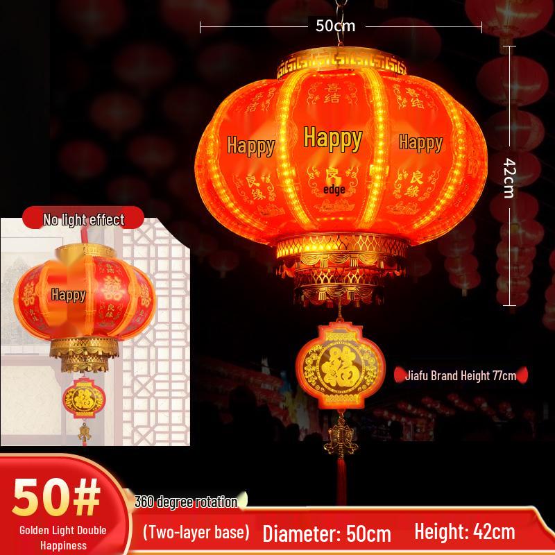 2024 New Year Joyous Red Lanterns for Weddings and Festivals