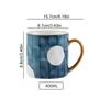 JUSTINLAU Ceramic Mug Valentine's Day Gifts Breakfast Coffee Milk Oat Cup Creative Couple Cup with Handle Home/Office Water Cups