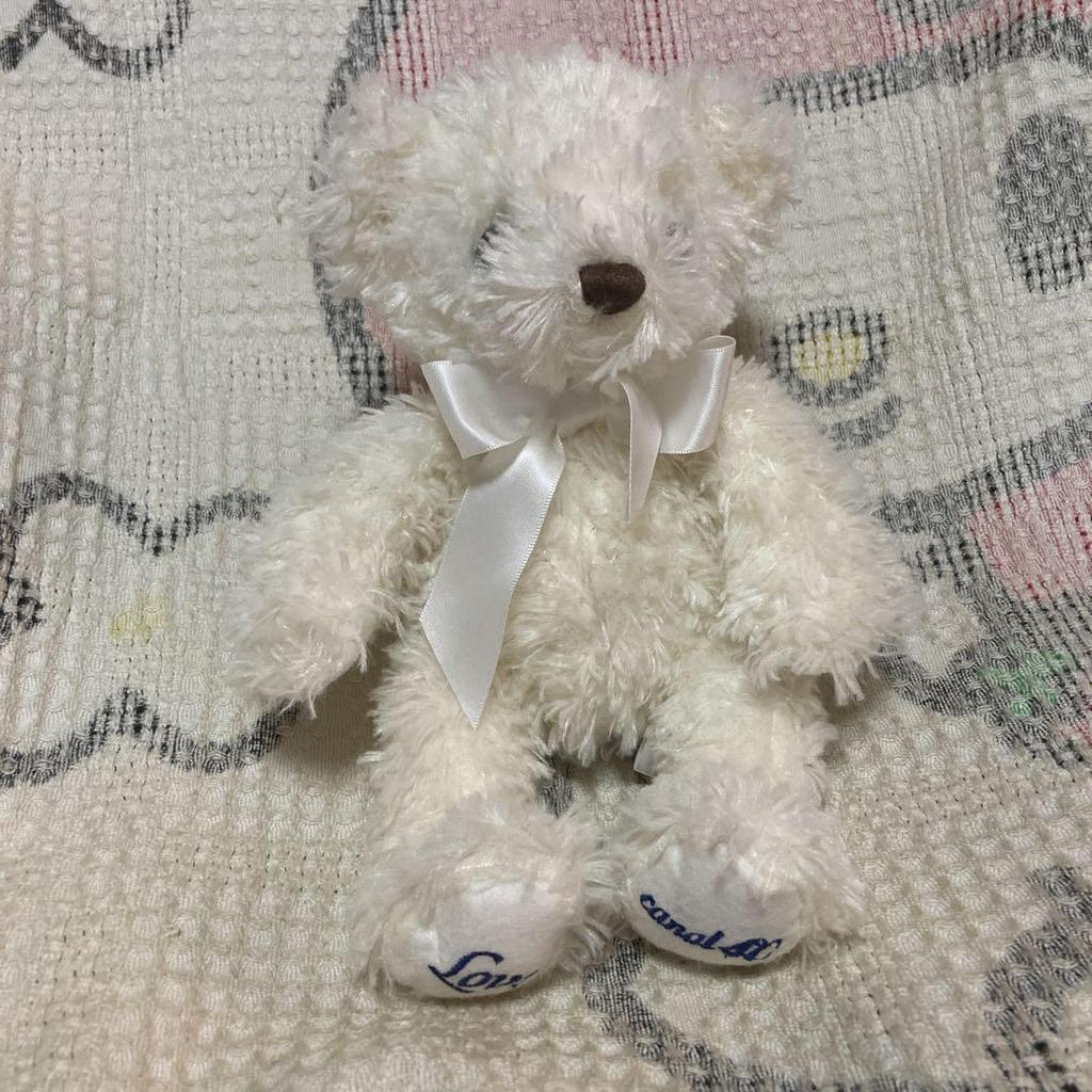 [USED] Used Canal 4℃ Teddy Bear Plush Toy with Music Box