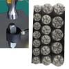 6pcs Versatile Star Shaped Metal Stamp Set Carbon Steel Punch Tools for Hobbyists Leather and Wood Embossing Supplies