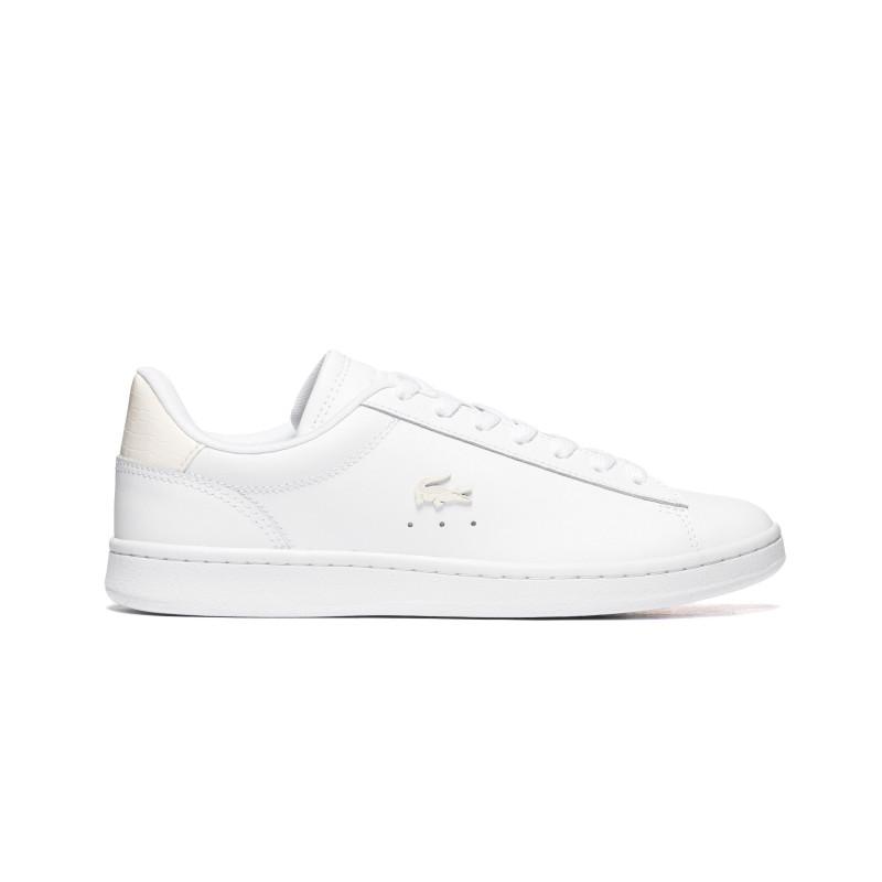Lacoste Beige Carnaby Set 225 Woman Sneaker Halbschuhe Wei? Glattleder Schlangenoptik - Bild 3