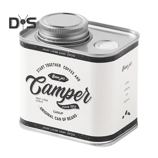 

150 г герметичная банка для кофе в зернах, открытый длительный срок службы, пищевой контейнер для хранения свежести для домашнего кемпинга белый