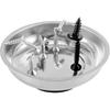 FUNSUEI 12 Packs 6 Inch And 3 Inch Magnetic Tray Set, Stainless Steel Magnetic Bowl, Round Magnetic Parts Tray For P, Screws, Bolts, Nuts, Small