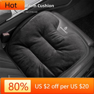 Interior Stickers Car Seat Cushion Flannel Warm Soft Pad Interior Accessories For Renault QM6 Kadjar Clio Koleos Megane Espace C