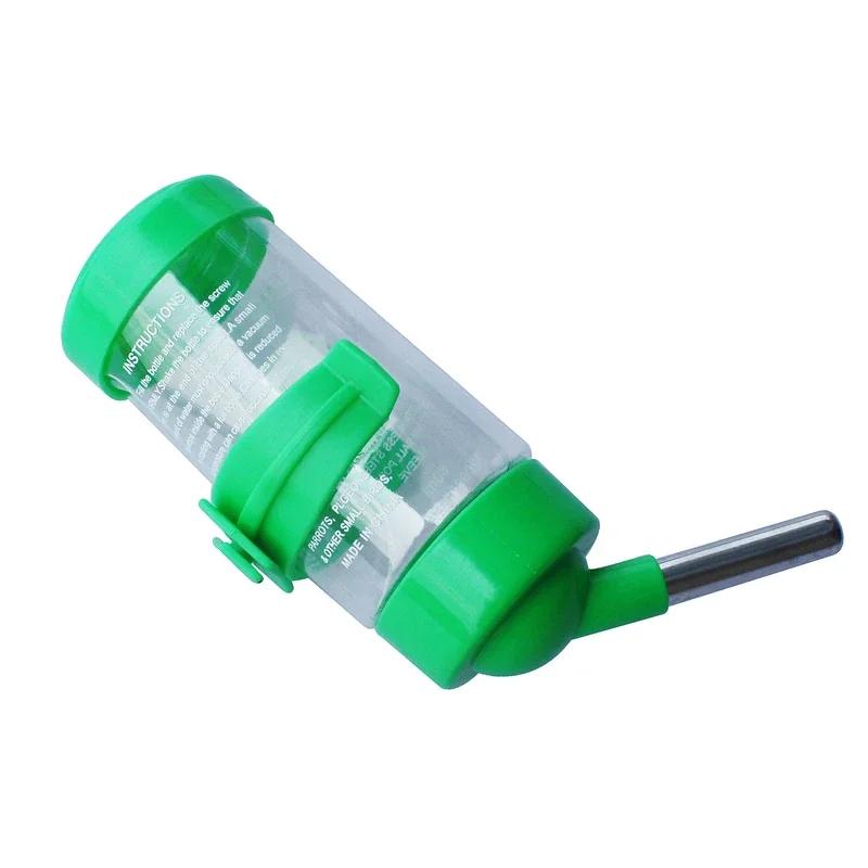 Hanging Pet Drinking Head Pipe Fountain Plastic Water Bottle Dispenser Feeder for Hamster, Dog, Guinea Pig, Squirrel, Rabbit