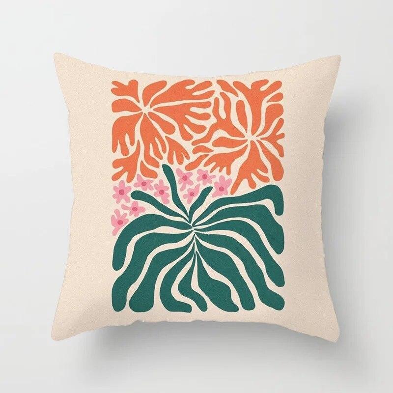 Hot Sale Modern Morandi Color Sofa Cushion Cover Home Nordic Abstract Mountain Moon Sun Geometric Pillow