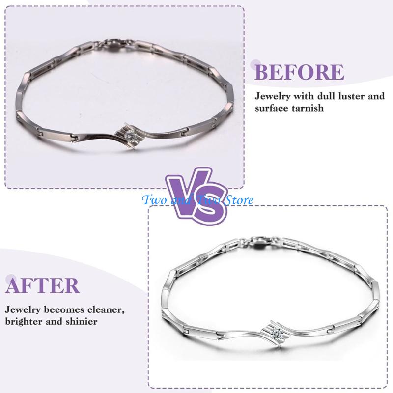 HX6F Professional Multilayer Silver Polishing Rag Silver Restoration Fabric for Delicate Necklace Ring and Other Fine Jewelry